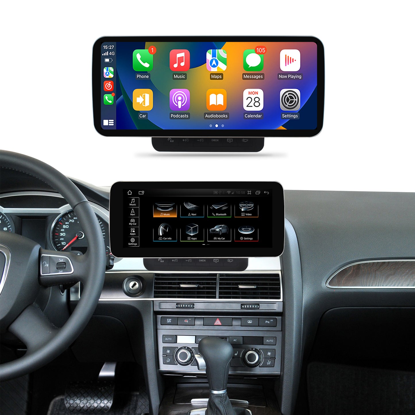 12.3" A6 C6 4F 2005-2011 Audi Android Carplay Touch Screen | Online Video | 8+64GB