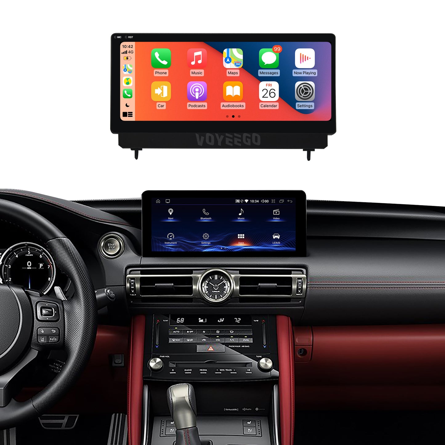 10.25" IS 2022 Lexus Android Screen | Wireless Carplay | 8+64GB