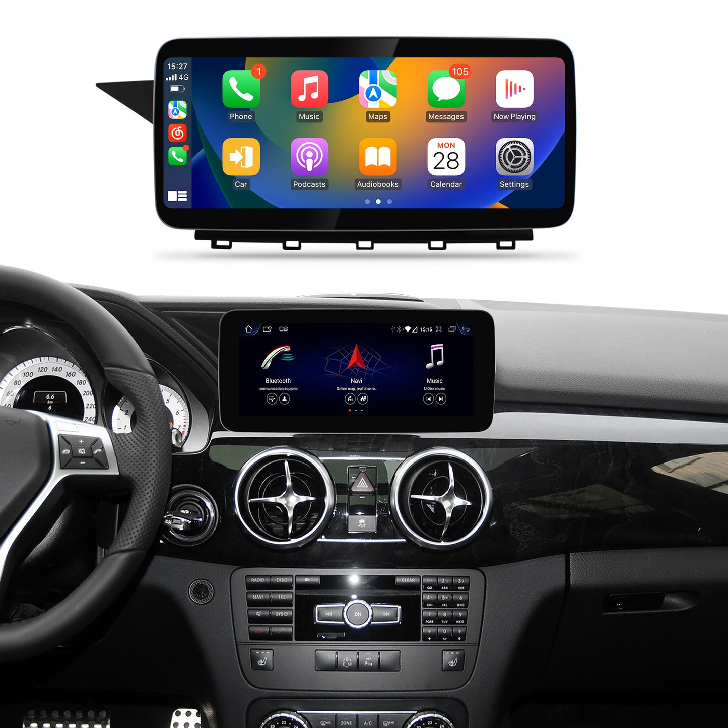 10.25 Inch GLK X204 LHD Mercedes Android Auto Screen | Wireless Carplay