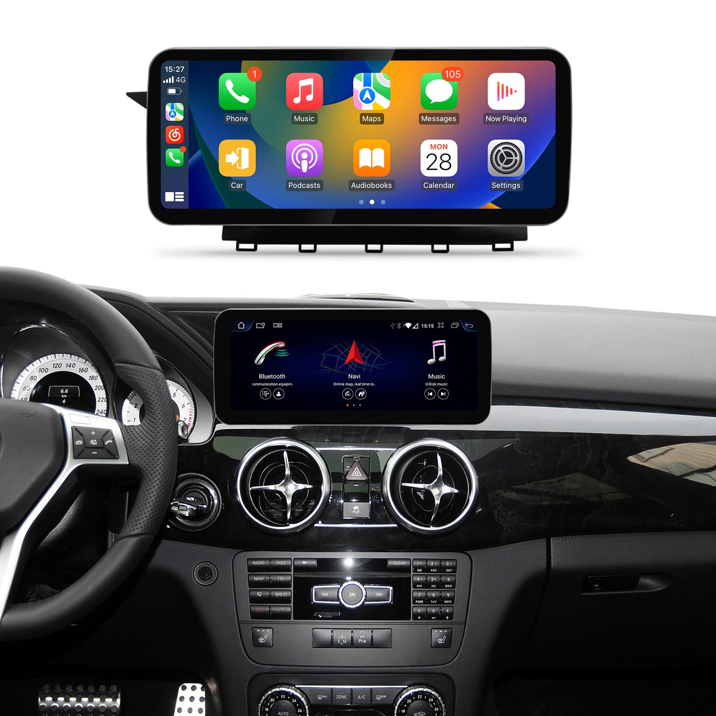 12.3 Inch GLK X204 LHD Mercedes Android Auto Screen | Wireless Carplay