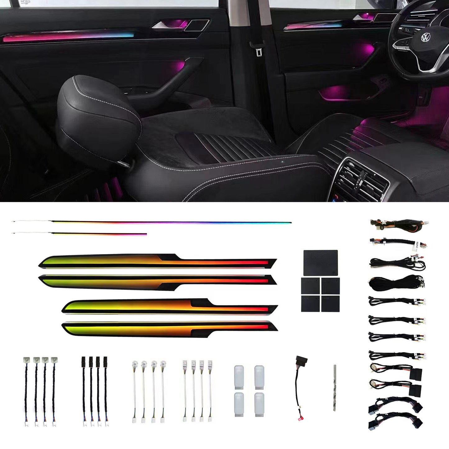 Magotan Passat B8 B8.5 2017-2023 Ambient Lighting | Dynamic Rainbow | 29 Leds