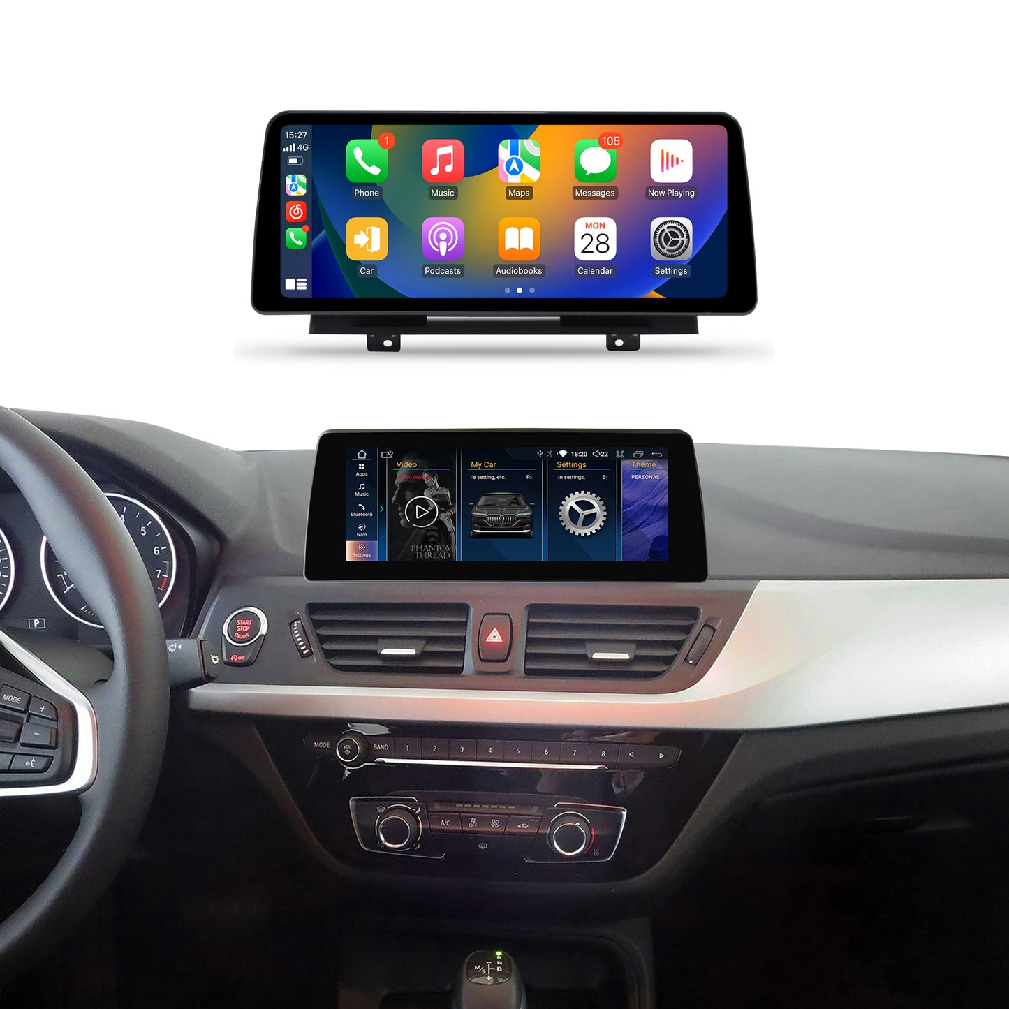 10.25'' 1 Series F52 2017- EVO Android Auto Screen | Wireless Carplay Touch | 8+64GB