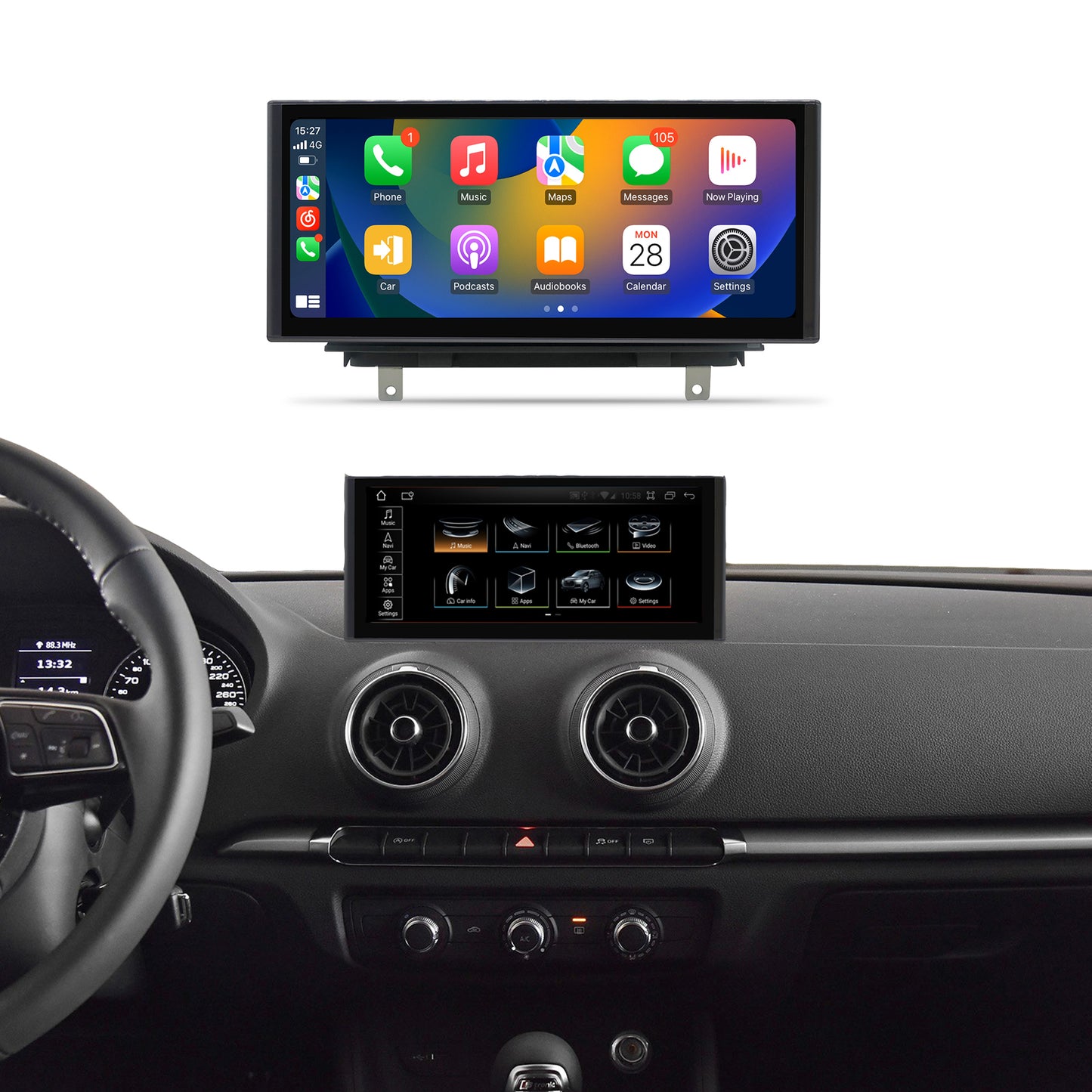 10.25" A3 S3 RS3 2013-2020 Audi Android Screen | Carplay | Online Video | 8+64GB