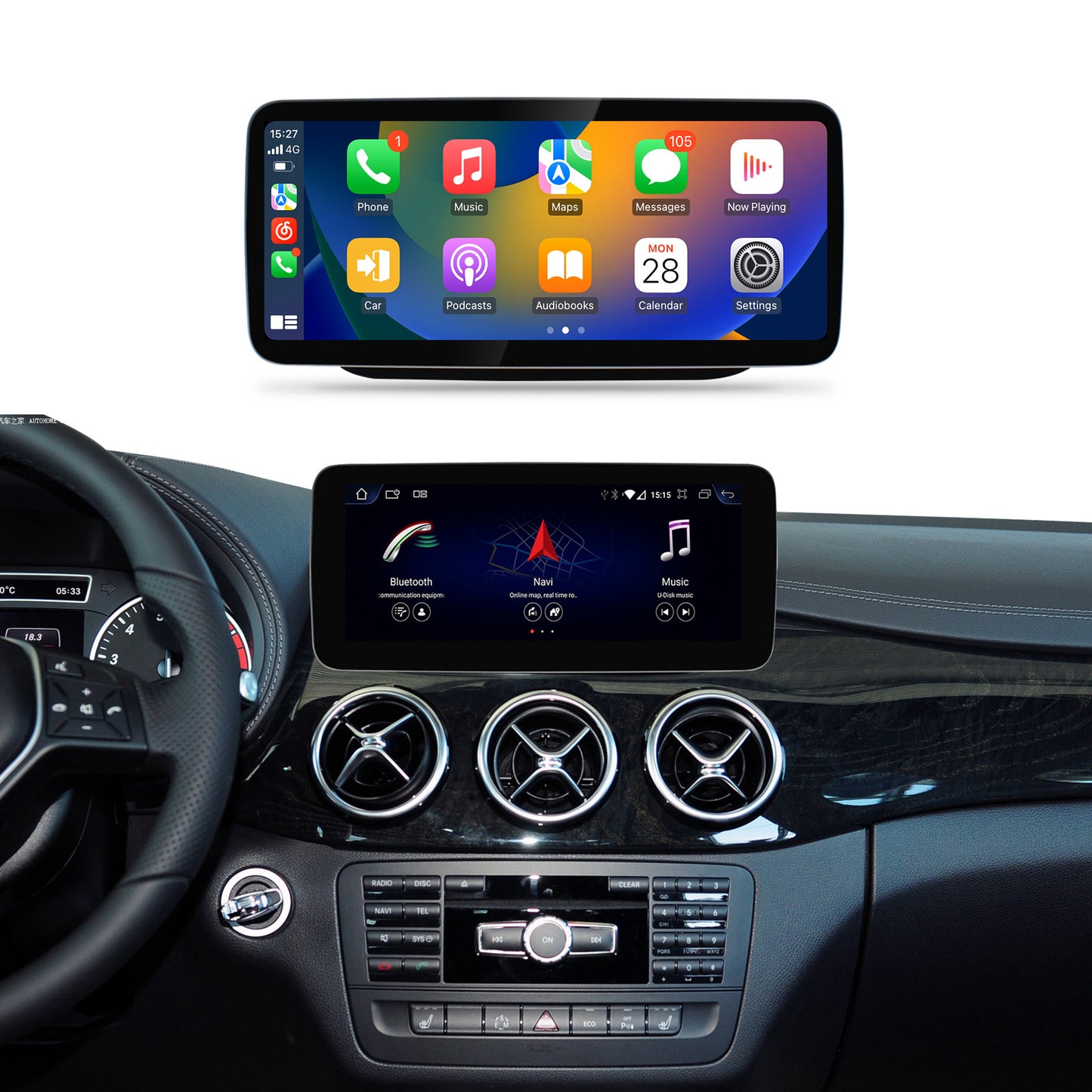 10.25'' B Class W246 2011-2018 LHD Mercedes Android Auto Screen | Wireless Carplay