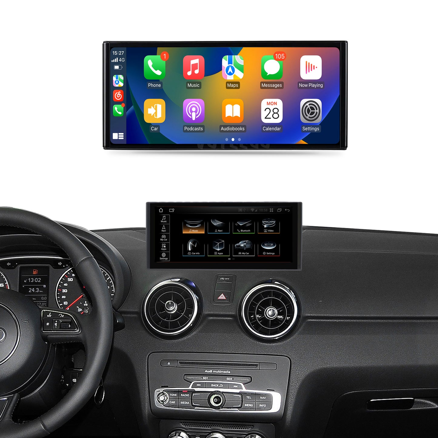 10.25 inch A1/S1 2010-2018 Audi android Screen