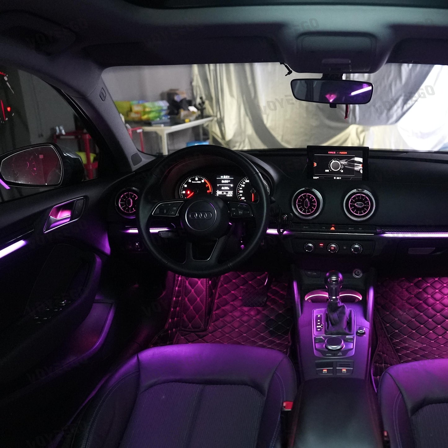 A3 2013-2020 Ambient Lighting with A/C Vent | 25 Leds Rainbow Kit