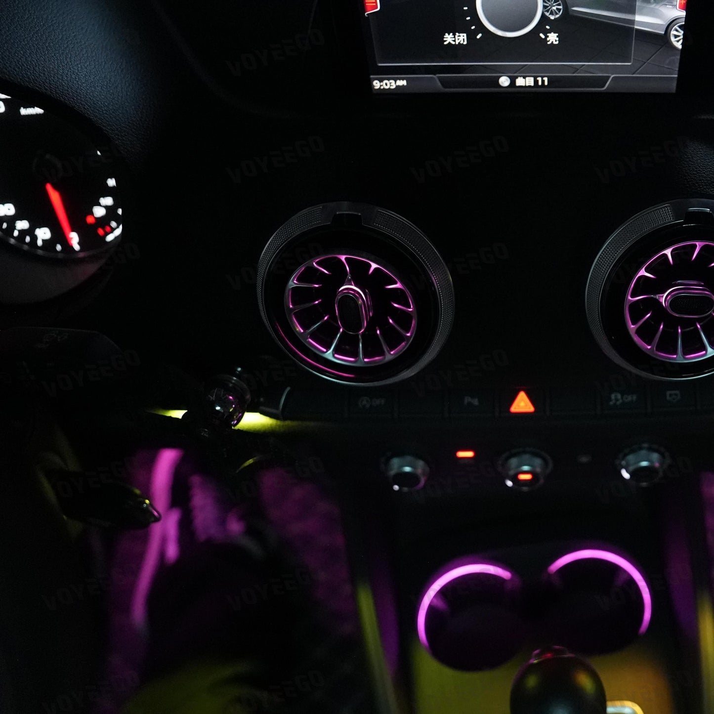 A3 2013-2020 Ambient Lighting with A/C Vent | 25 Leds Rainbow Kit