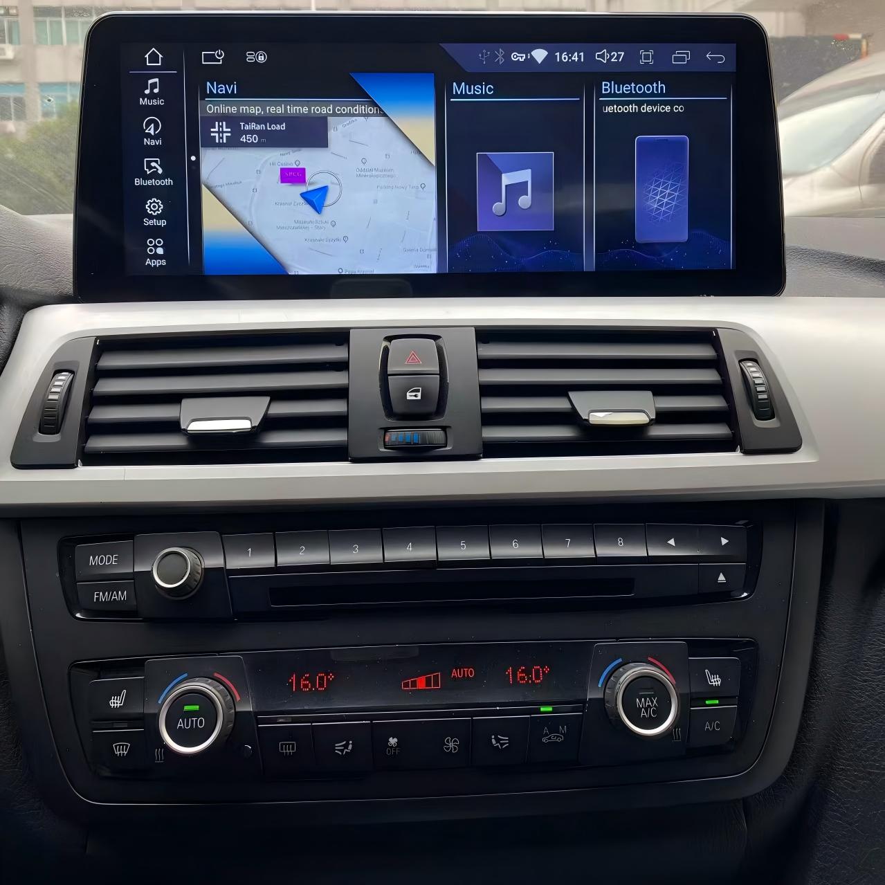 12.3" 3/4 Series F30 F36 2013-2020 BMW Android Screen | Wireless Carplay | 1920*720