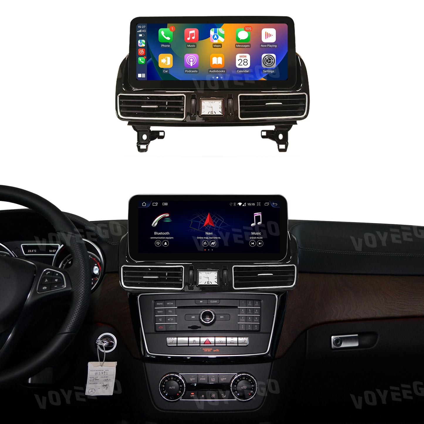 12.3'' GLE/GLS W167 2015-2018 Mercedes Android Auto Screen | Wireless Carplay