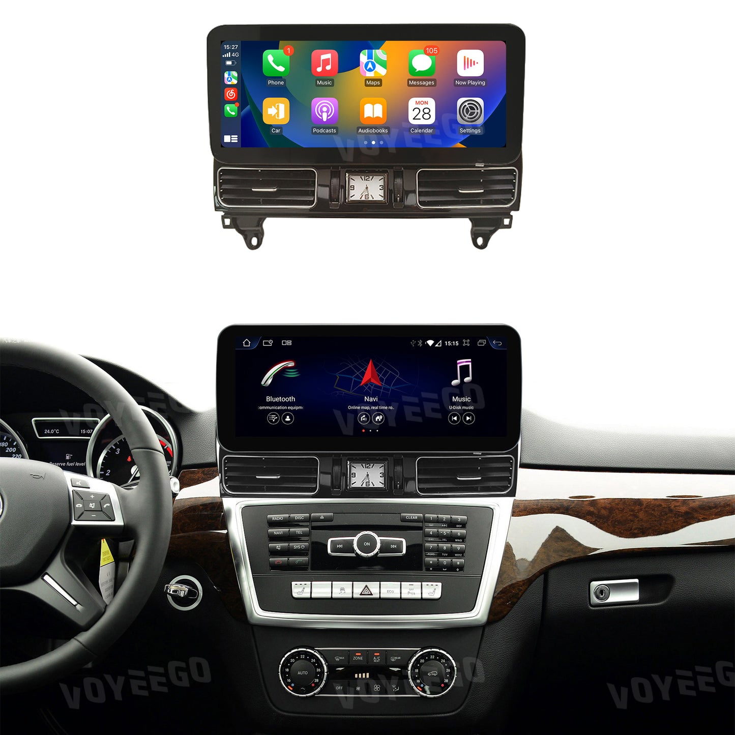 12.3'' ML/GL X166 W166 2013-2015 Mercedes Android Auto Screen | Wireless Carplay