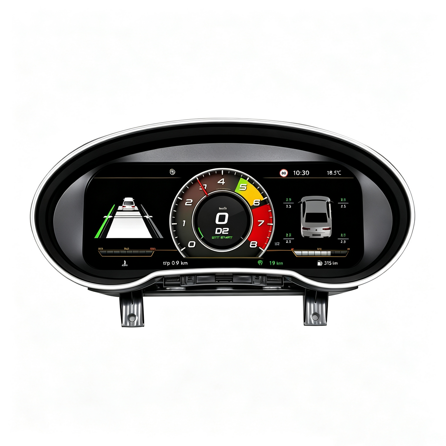 Q2 GA 2016-2025 Digital LCD Dashboard Cluster