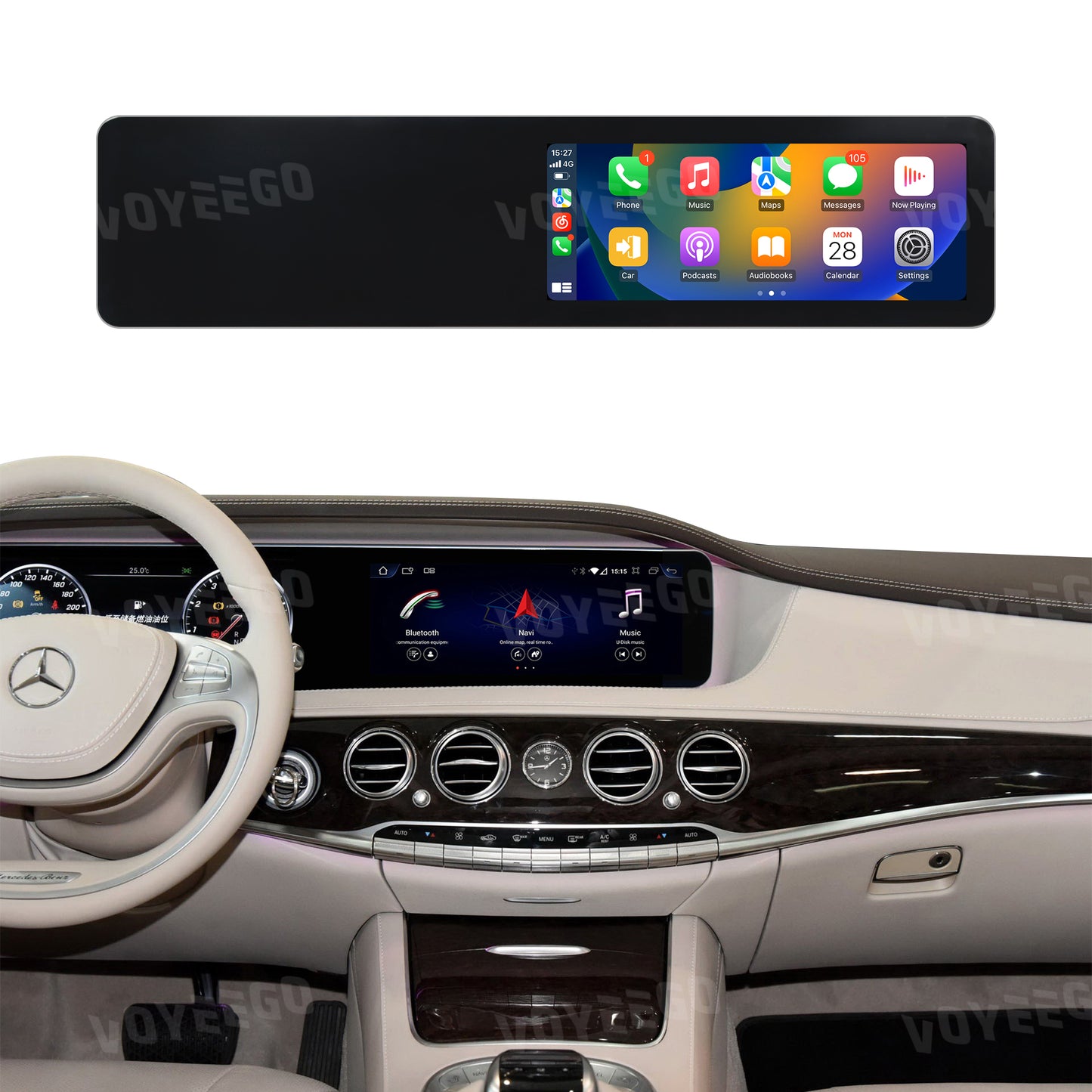 12.3'' S Class W222 NTG5.5 2018-2020 Mercedes Android Auto Screen | Wireless Carplay
