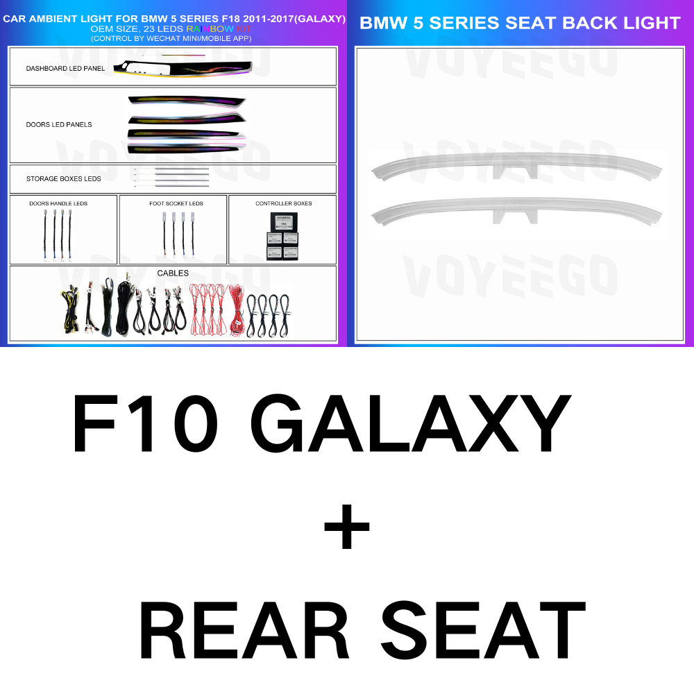 5 Series F10 F11 F18 2011-2017 Dynamic Ambient Lighting | Customized Kit