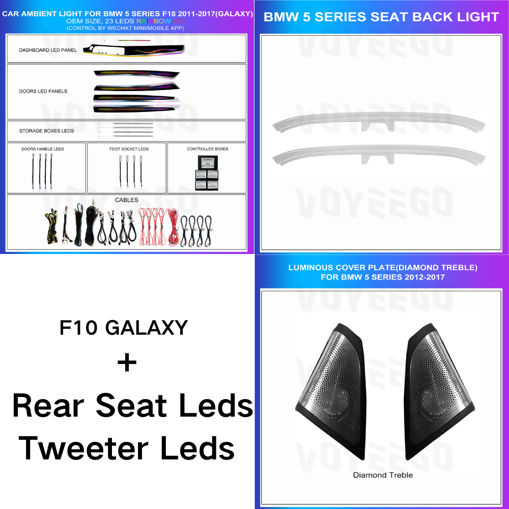 5 Series F10 F11 F18 2011-2017 Dynamic Ambient Lighting | Customized Kit