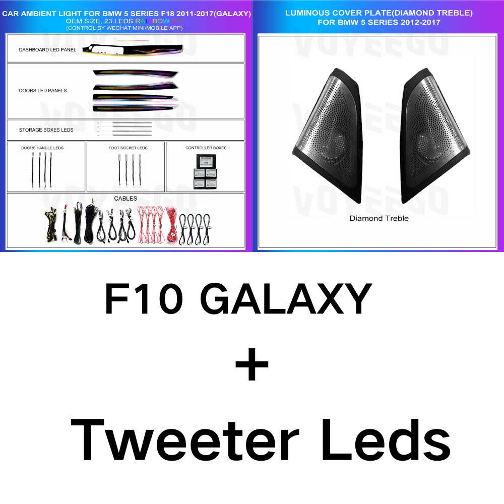 5 Series F10 F11 F18 2011-2017 Dynamic Ambient Lighting | Customized Kit