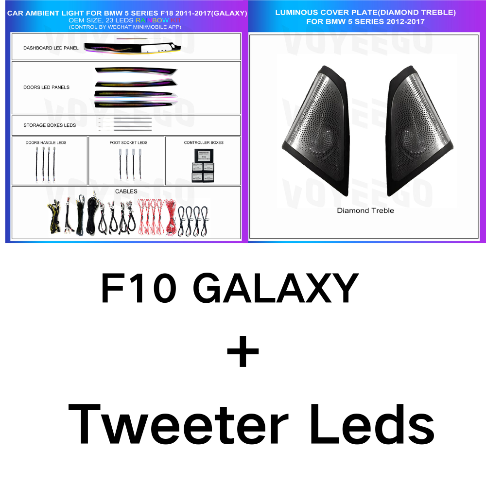 5 Series F10 F11 F18 2011-2017 Dynamic Ambient Lighting | Customized Kit