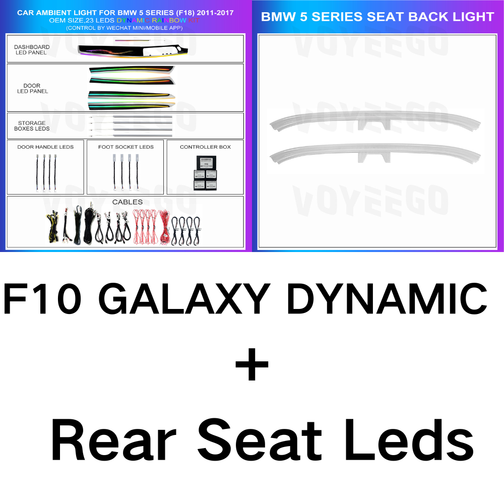 5 Series F10 F11 F18 2011-2017 Dynamic Ambient Lighting | Customized Kit