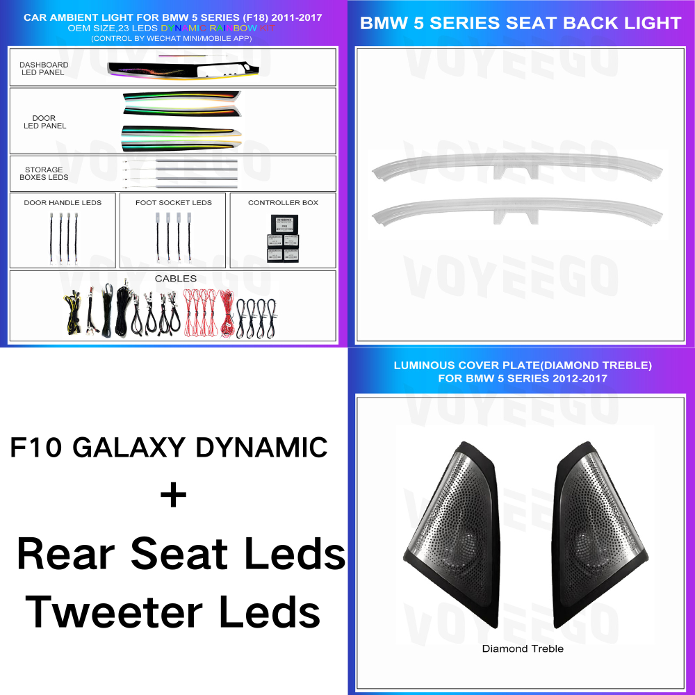 5 Series F10 F11 F18 2011-2017 Dynamic Ambient Lighting | Customized Kit