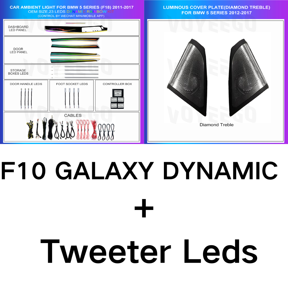 5 Series F10 F11 F18 2011-2017 Dynamic Ambient Lighting | Customized Kit