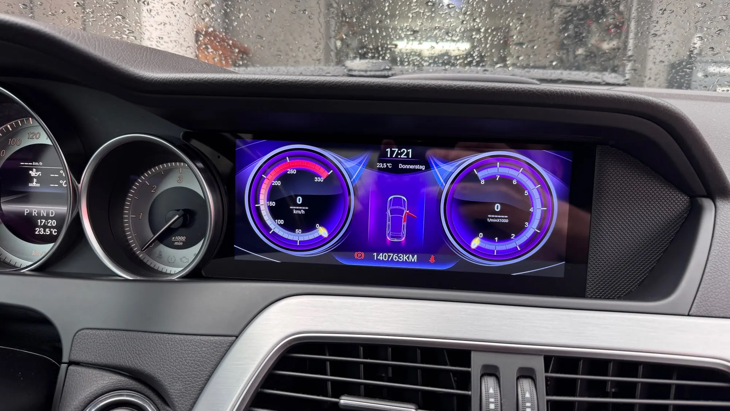 8.8'' NTG4.5 C Class W204 Mercedes Android Auto Screen Replacement | Carplay 1920*720