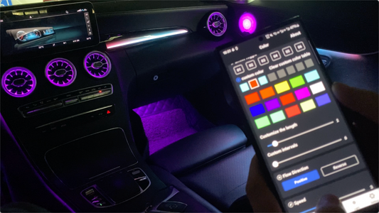 How to Easily Control Car Interior Ambient Lighting via a Mobile App?