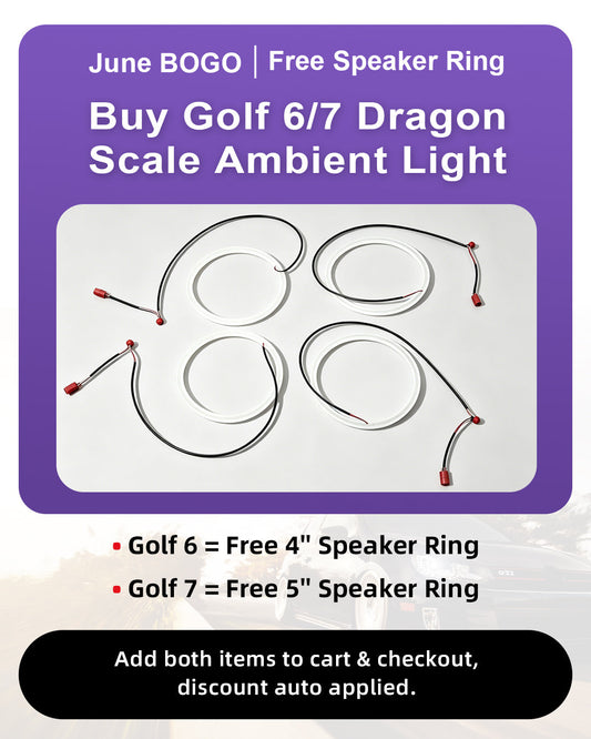 🎁 How To Claim Your Free Speaker Ring Leds for Your VW Golf mk6 and Golf mk7?