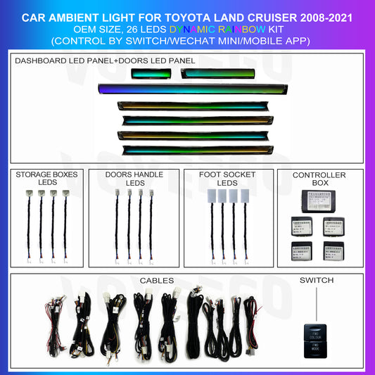 IandCruier 2008-2021 Ambient Lighting Kit | Dynamic Rainbow