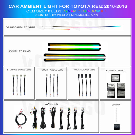 Reiz 2010-2016 Ambient Lighting 18 Leds | Dynamic Rainbow