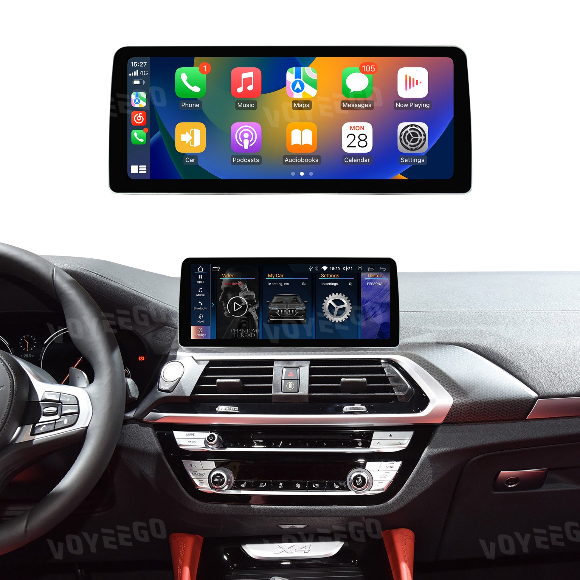 12.3 inch bmw x3 g01 2019-2021 carplay screen 1920*720 android system