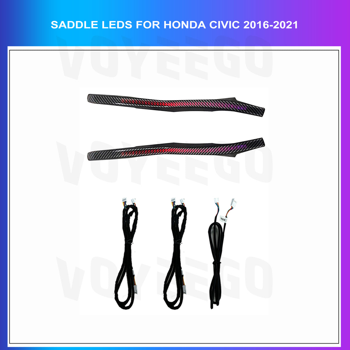 Civic 2016-2021 Saddle Ambient Lighting Interior Kit