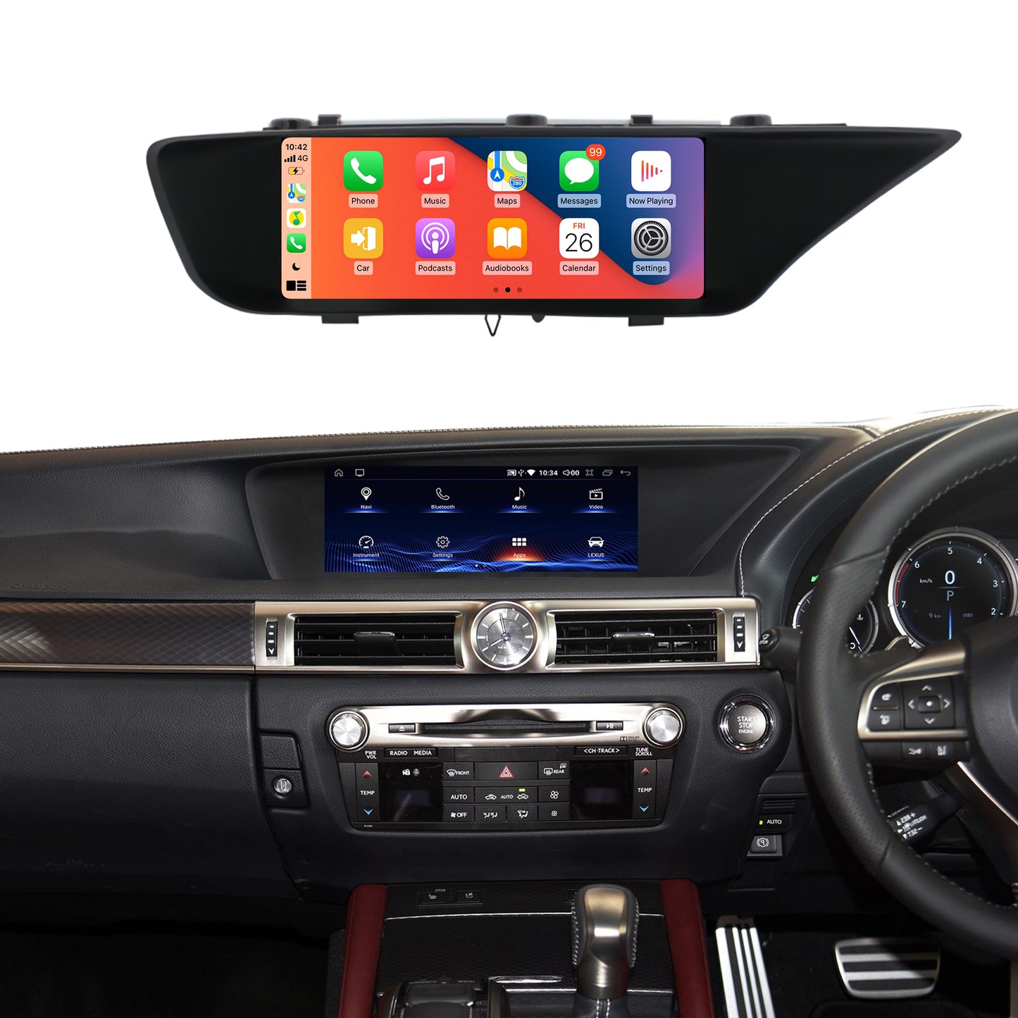 12.3"GS 2012-2019 RHD Lexus android Screen