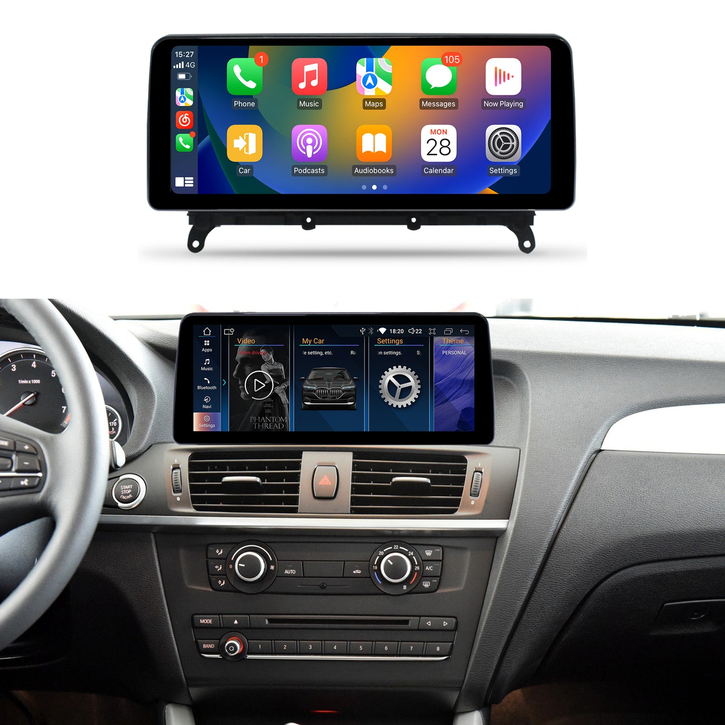 12.3'' X3/X4 G01 G02 2018- bmw android auto screen