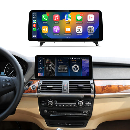 12.3 INCH BMW X5 E70 X6 E71 COMPATIBLE CRPLAY TOUCH SCREEN ANDROID REPLACEMENT AFTER MARKET RETROFIT