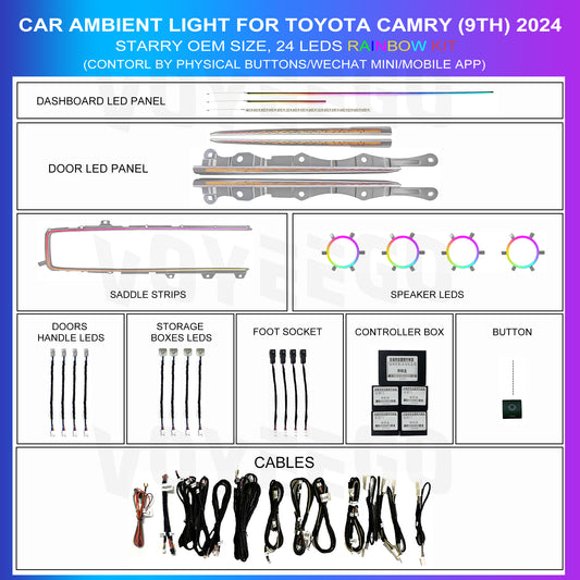 Camry 9th 2024 Ambient Lighting | Starry Rainbow