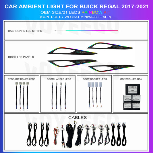 Buick Regal 2017-2024 Turbo Sportback Ambient Light Led Accessories