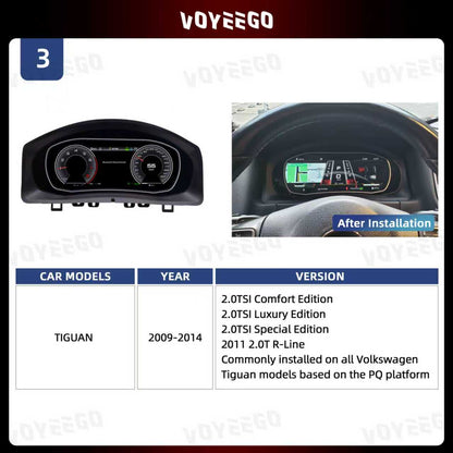 Tiguan 2009-2014 Digital Lcd Cluster