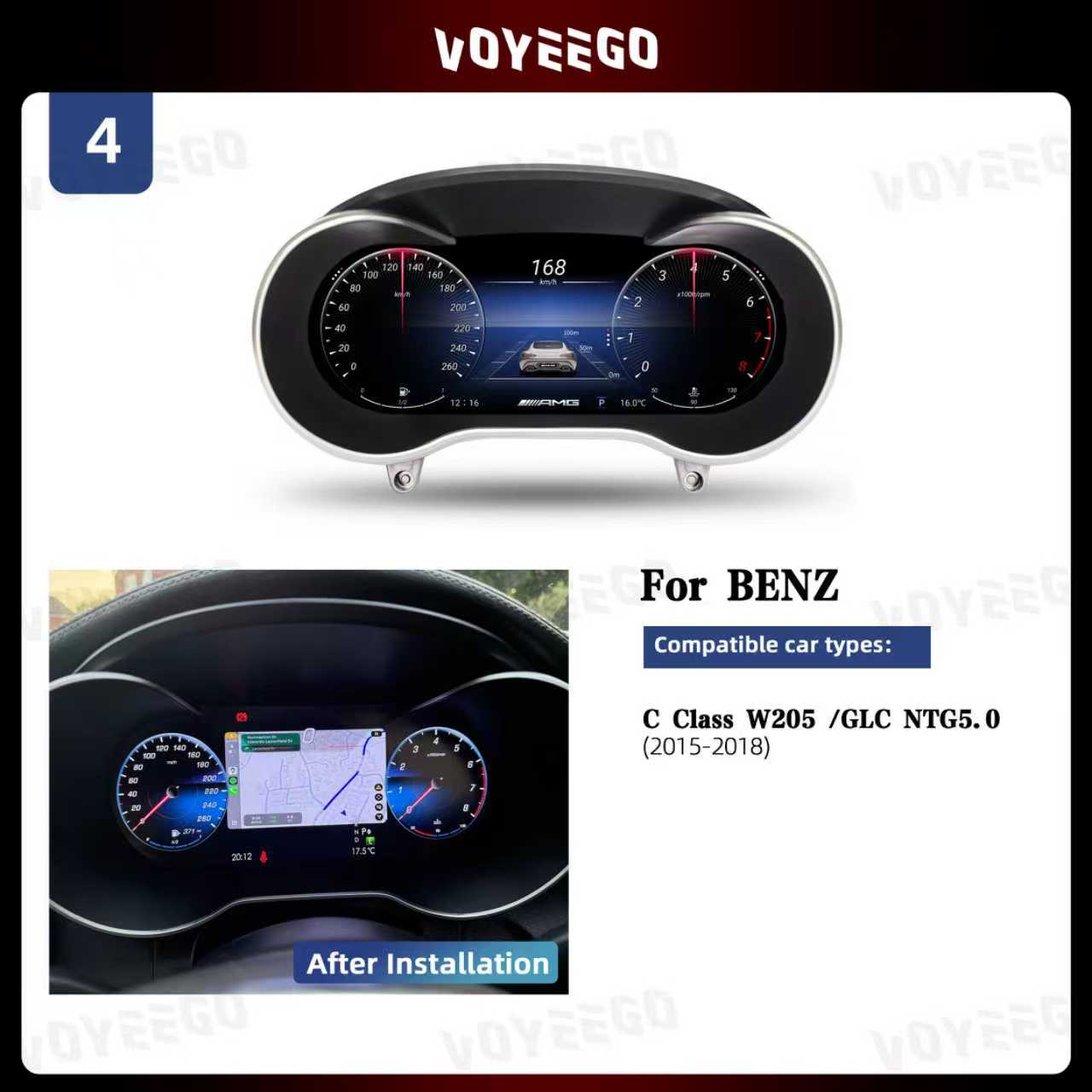 C Class / GLC W205 W253 NTG5.0 2015-2018 Digital Cluster Upgrade