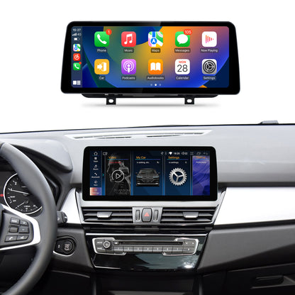 BMW 2 series F22 F45 car interior upgrade to 12.3 inch bigger screen with new android system doing online offline music and video as well as netflix and youtube video, at the same time, keep all bmw original menu functions.