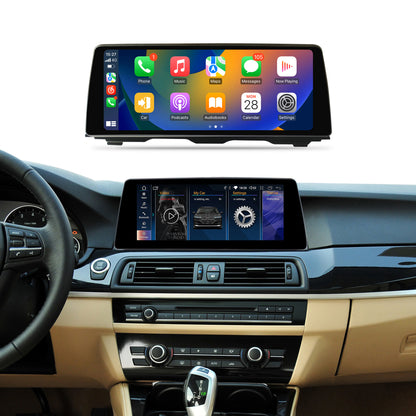 10.25 INCH BMW 5 SERIES F10 F11 F12 CARPLAY TOUCH SCREEN WITH ANDROID APPS AND KEEP ALL OEM FUNCTIONS