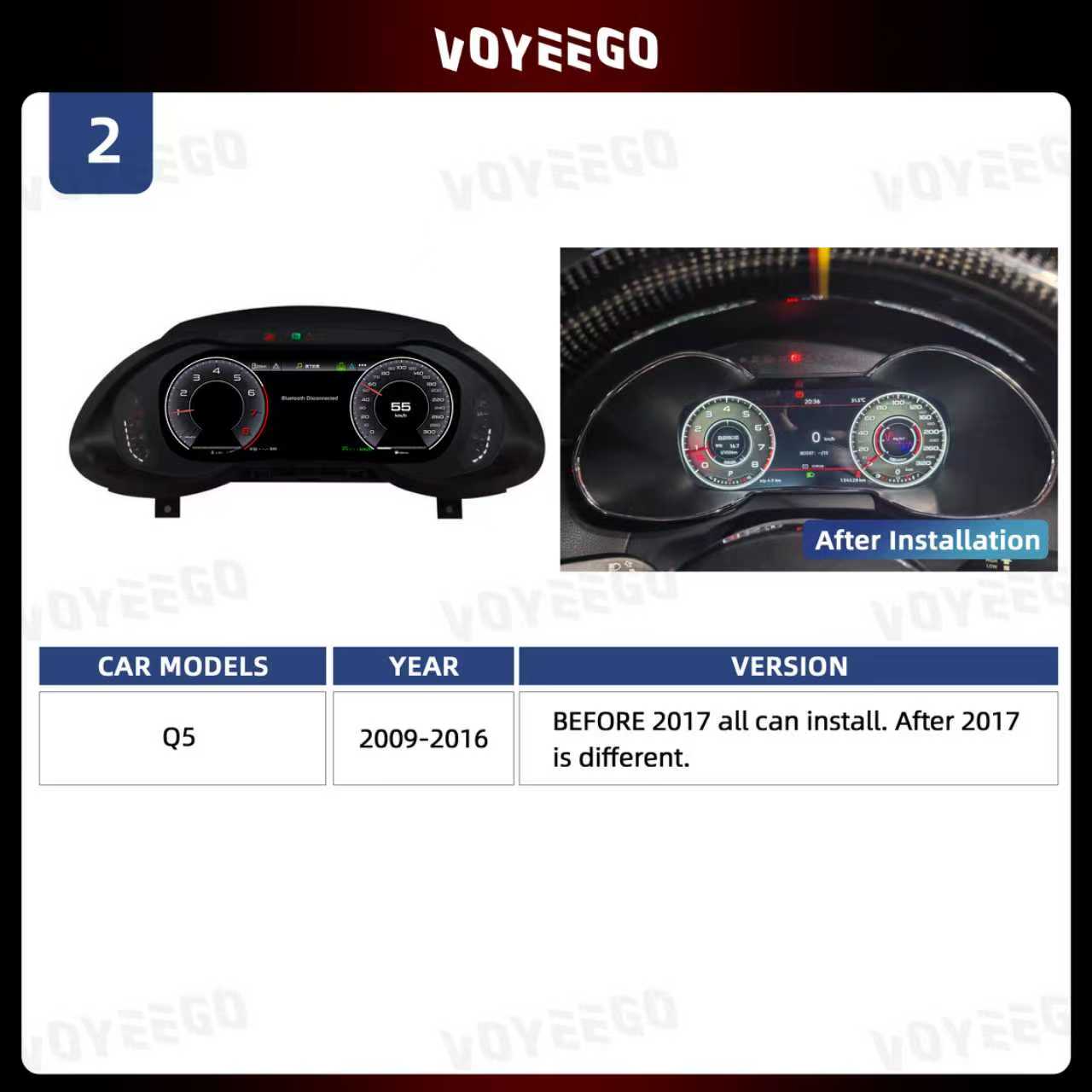 Q5 B8 2009-2016 Digital LCD Cluster
