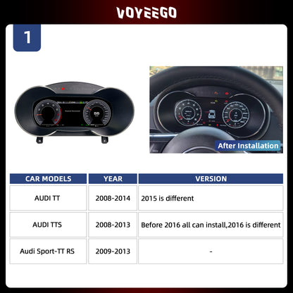 TT TTS SPORT-TT RS Digital LCD Cluster