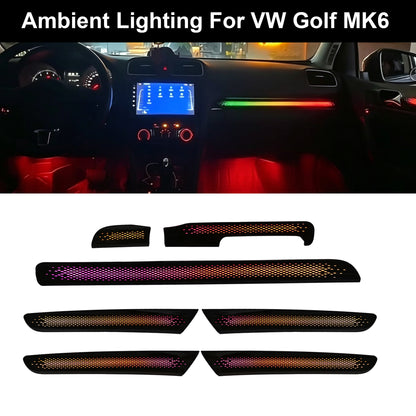 Golf 6TH Ambient Lighting Interior Kit | Rainbow Dragon Scale Patterns