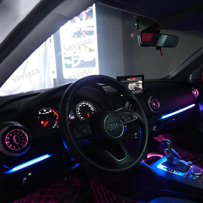 A3 2013-2020 Ambient Lighting with A/C Vent | 25 Leds Rainbow Kit