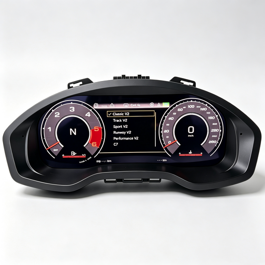 A4 B9 2017-2019  Digital LCD Dashboard Cluster