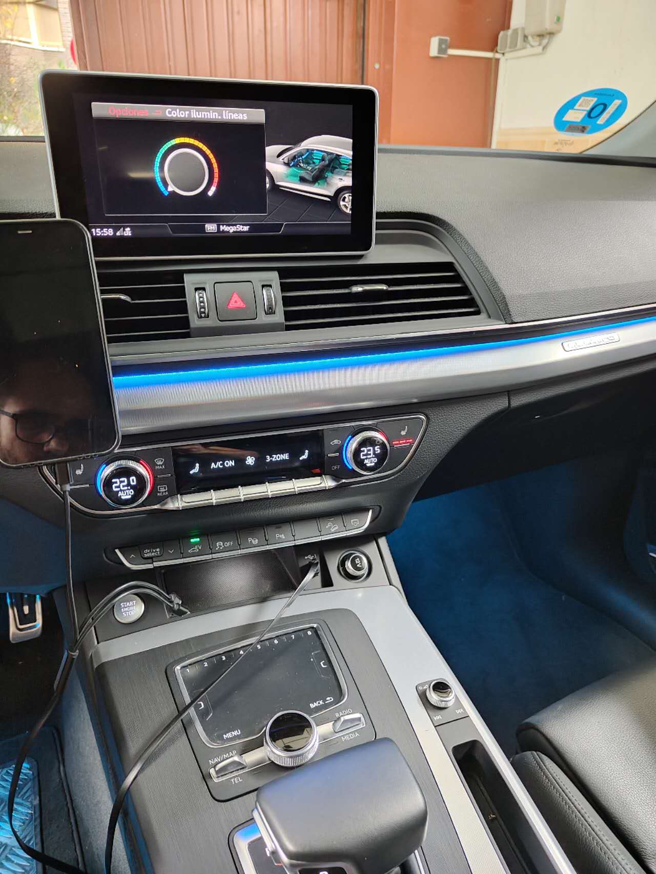 Q5 2018-2022 Rainbow Interior Strip Ambient Lighting | 24 Leds