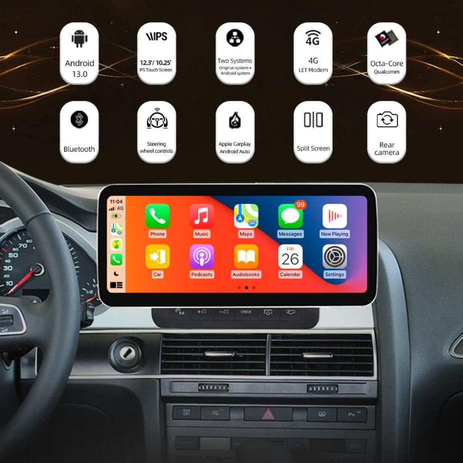 12.3'' A6/A7 C7 2012-2019 LHD Audi Android Screen | Stand Style