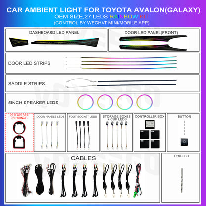 Avalon Multicolors 64 RGB Ambient Lighting Full Package | Ribbon Galaxy