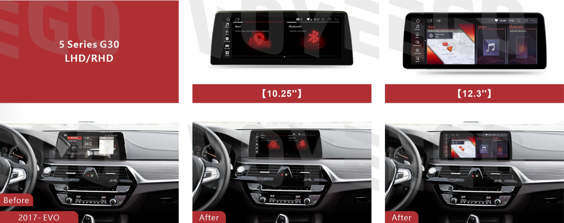 BMW 5 SERIES G30 CARPLAY TOUCH SCREEN EVO SYSTEM