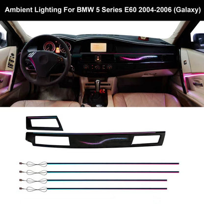 BMW 5 Series E60 E61 Ambient Lighting Kit (2004-2006)(2007-2010) | Galaxy Rainbow LED Upgrade for Dashboard & Door Handles