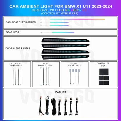 X1 U11 Ambient Lighting Full Interior Package | 20 Leds Dragon Scale